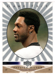 Preston Wilson - Colorado Rockies (MLB Baseball Card) 2003 Upper Deck Game Face # 39 Mint