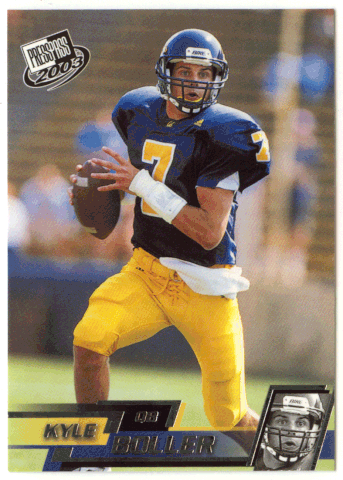 Kyle Boller - California Golden Bears (NCAA / NFL Football Card) 2003 Press Play # 2 Mint