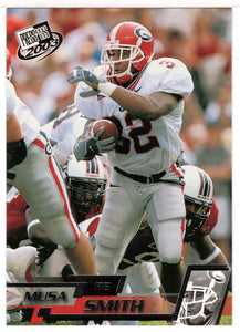 Musa Smith - Georgia Bulldogs (NCAA / NFL Football Card) 2003 Press Play # 19 Mint