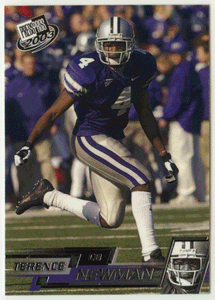 Terence Newman - Kansas State Wildcats (NCAA / NFL Football Card) 2003 Press Play # 38 Mint