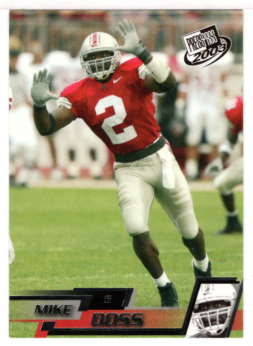 Mike Doss - Ohio State Buckeyes (NCAA / NFL Football Card) 2003 Press Play # 44 Mint
