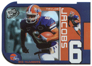 Taylor Jacobs - Florida Gators - Big Numbers (NCAA / NFL Football Card) 2003 Press Play # BN 12 Mint