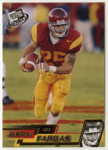 Justin Fargas - USC Trojans - Gold Zone (NCAA / NFL Football Card) 2003 Press Play # G 15 Mint