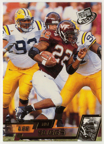 Lee Suggs - Virginia Tech Hokies - Gold Zone (NCAA / NFL Football Card) 2003 Press Play # G 21 Mint