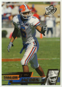Taylor Jacobs - Florida Gators - Gold Zone (NCAA / NFL Football Card) 2003 Press Play # G 24 Mint