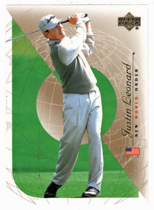 Justin Leonard - New World Order (PGA Golf Card) 2003 Upper Deck Golf # 82 Mint