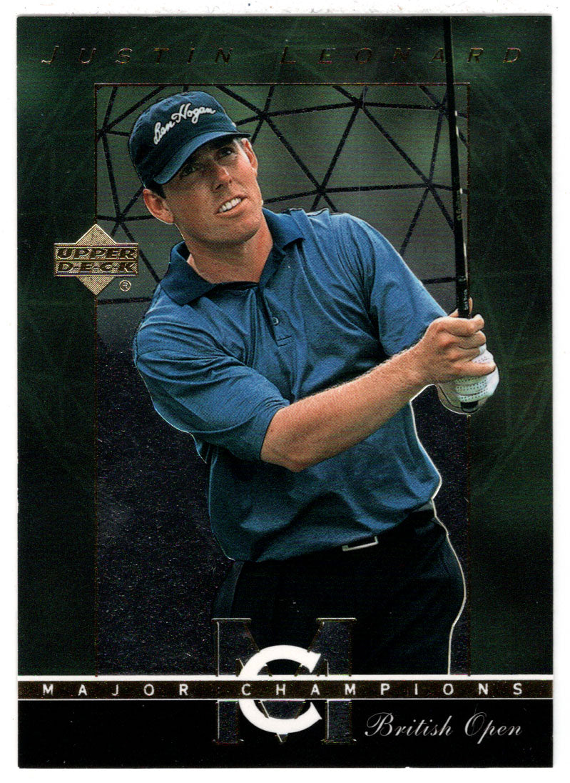 Justin Leonard - 1997 British Open (PGA Golf Card) 2003 Upper Deck Golf Major Championship # MC-26 Mint