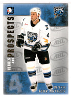 Igor Knyazev - Springfield Falcons (NHL - Minor Hockey Card) 2004-05 ITG Heroes and Prospects # 6 Mint