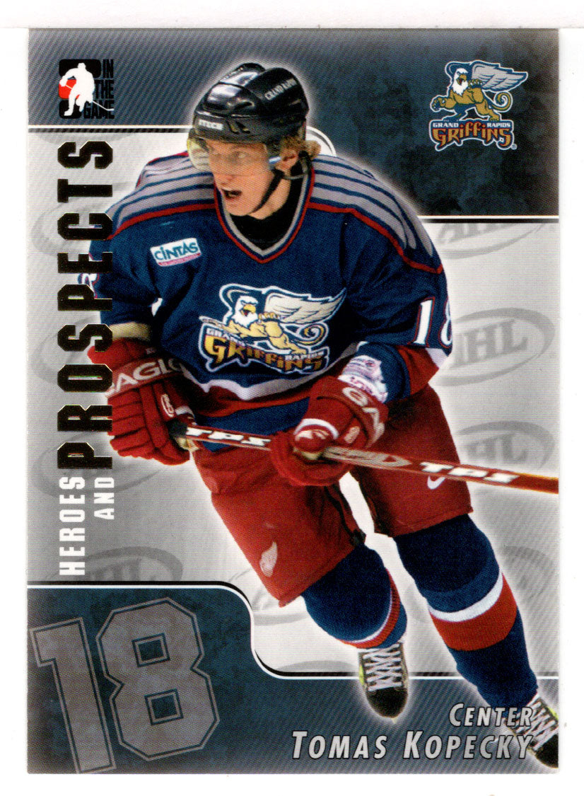 Tomas Kopecky - Grand Rapids Griffins (NHL - Minor Hockey Card) 2004-05 ITG Heroes and Prospects # 18 Mint