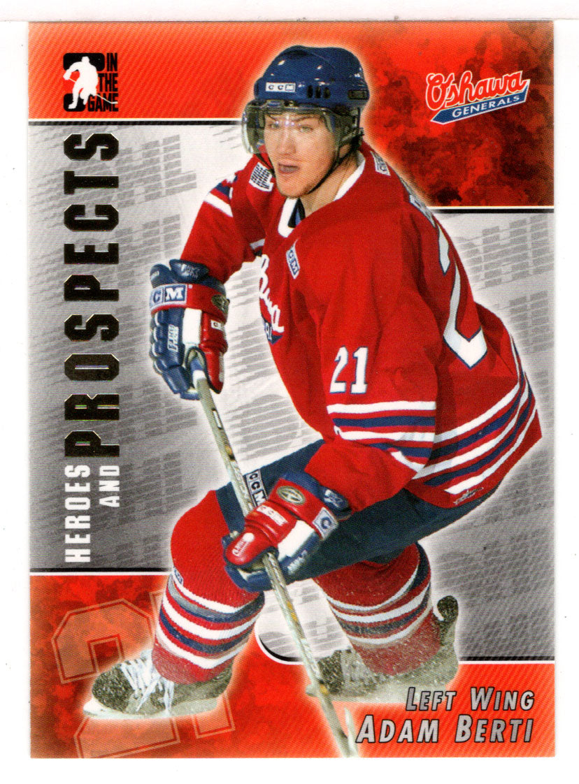 Adam Berti - Oshawa Generals (NHL - Minor Hockey Card) 2004-05 ITG Heroes and Prospects # 51 Mint