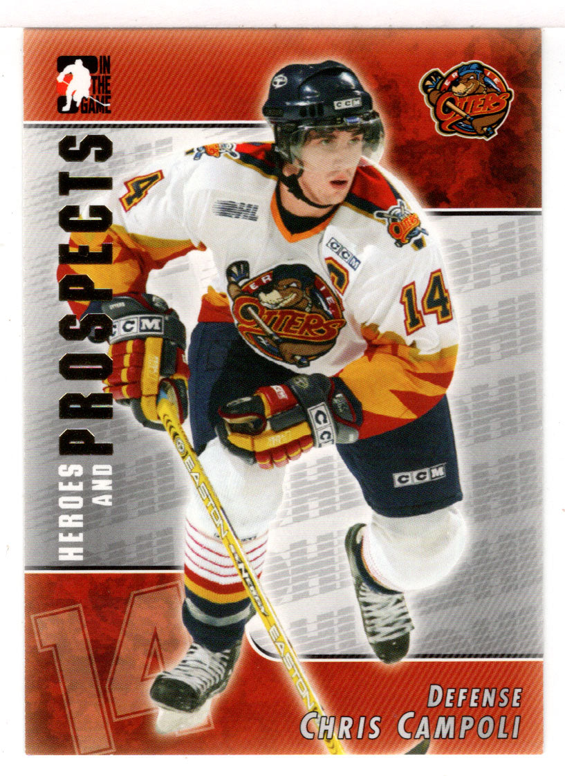 Chris Campoli - Erie Otters (NHL - Minor Hockey Card) 2004-05 ITG Heroes and Prospects # 63 Mint