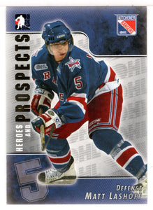 Matt Lashoff - Kitchener Rangers (NHL - Minor Hockey Card) 2004-05 ITG Heroes and Prospects # 93 Mint