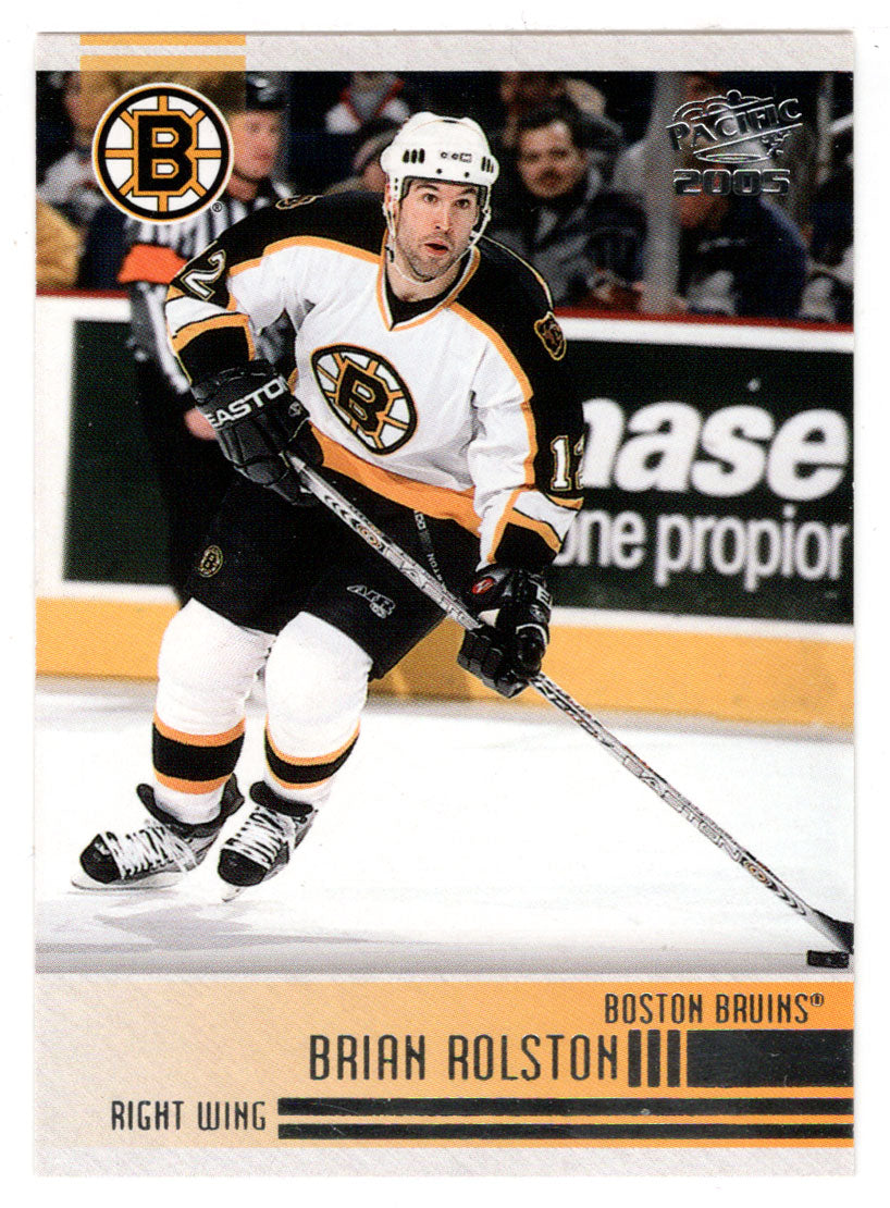 Brian Rolston - Boston Bruins (NHL Hockey Card) 2004-05 Pacific # 25 Mint