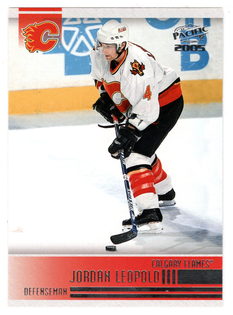 Jordan Leopold - Calgary Flames (NHL Hockey Card) 2004-05 Pacific # 42 Mint