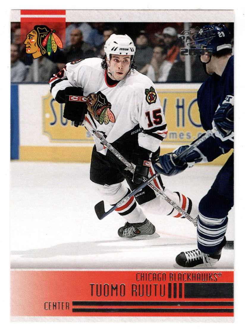 Tuomo Ruutu - Chicago Blackhawks (NHL Hockey Card) 2004-05 Pacific # 62 Mint