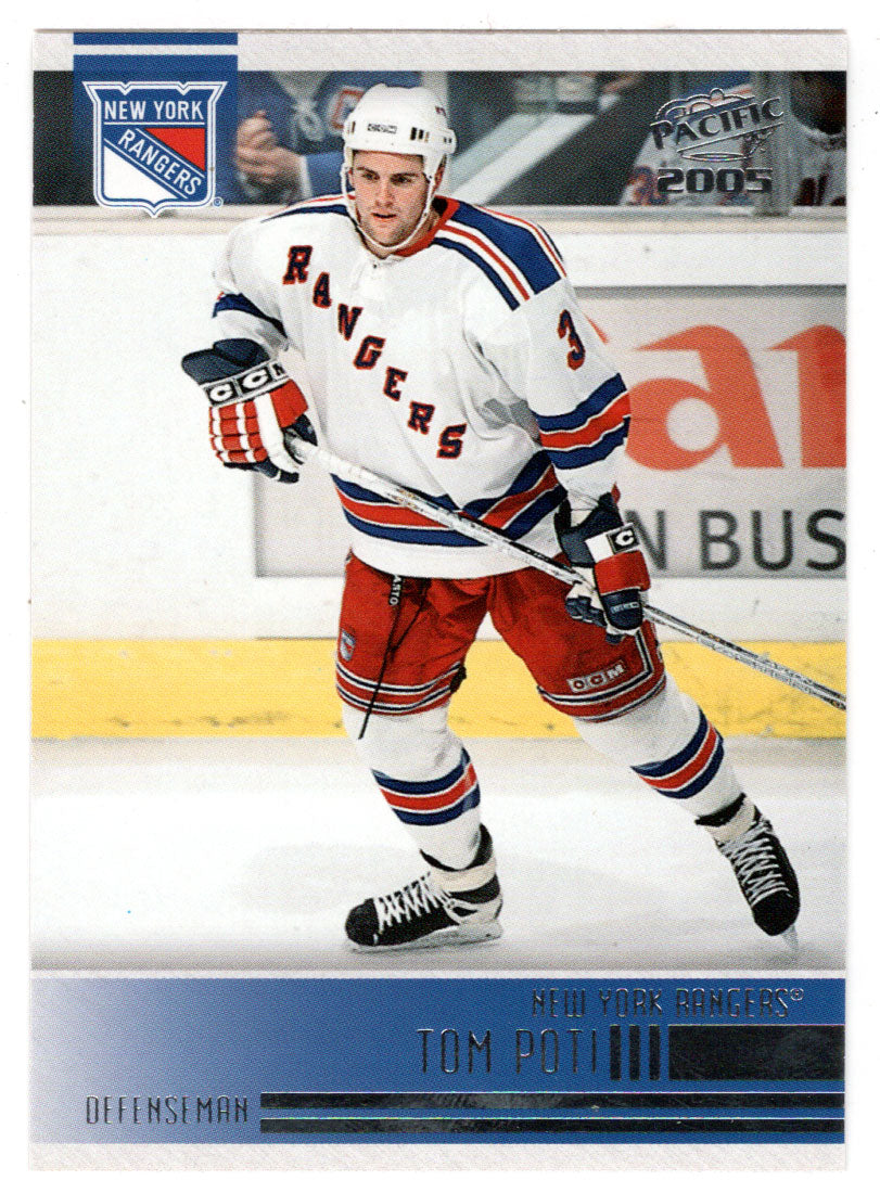 Tom Poti - New York Rangers (NHL Hockey Card) 2004-05 Pacific # 179 Mint