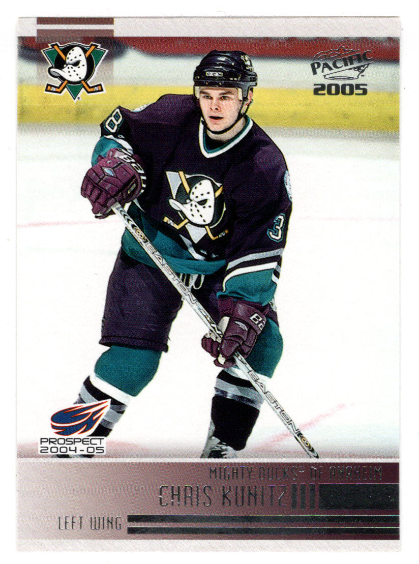 Chris Kunitz - Anaheim Ducks (NHL Hockey Card) 2004-05 Pacific # 271 Mint