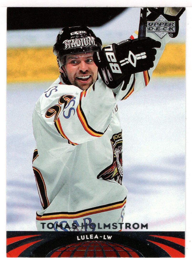 Tomas Holmstrom - Lulea (NHL Hockey Card) 2004-05 Upper Deck All-World Edition # 62 Mint