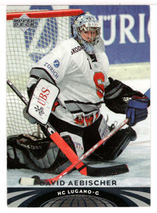 David Aebischer - Lugano (NHL Hockey Card) 2004-05 Upper Deck All-World Edition # 82 Mint