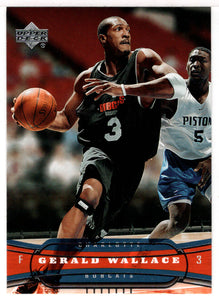 Gerald Wallace - Charlotte Bobcats (NBA Basketball Card) 2004-05 Upper Deck # 20 Mint