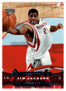 Jim Jackson - Houston Rockets (NBA Basketball Card) 2004-05 Upper Deck # 61 Mint