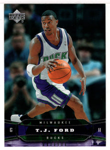 T.J. Ford - Milwaukee Bucks (NBA Basketball Card) 2004-05 Upper Deck # 103 Mint