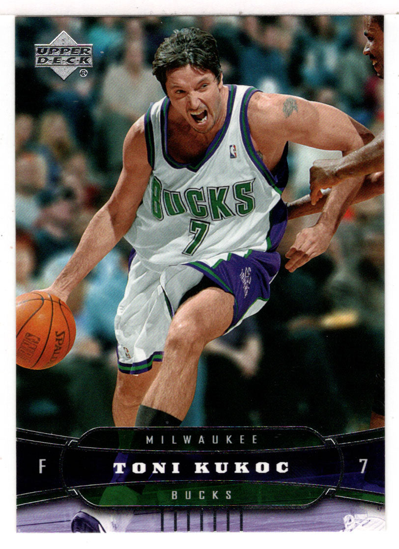 Toni Kukoc - Milwaukee Bucks (NBA Basketball Card) 2004-05 Upper Deck # 105 Mint