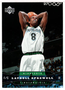 Latrell Sprewell - Minnesota Timberwolves (NBA Basketball Card) 2004-05 Upper Deck # 113 Mint