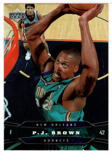 P.J. Brown - New Orleans Hornets (NBA Basketball Card) 2004-05 Upper Deck # 124 Mint