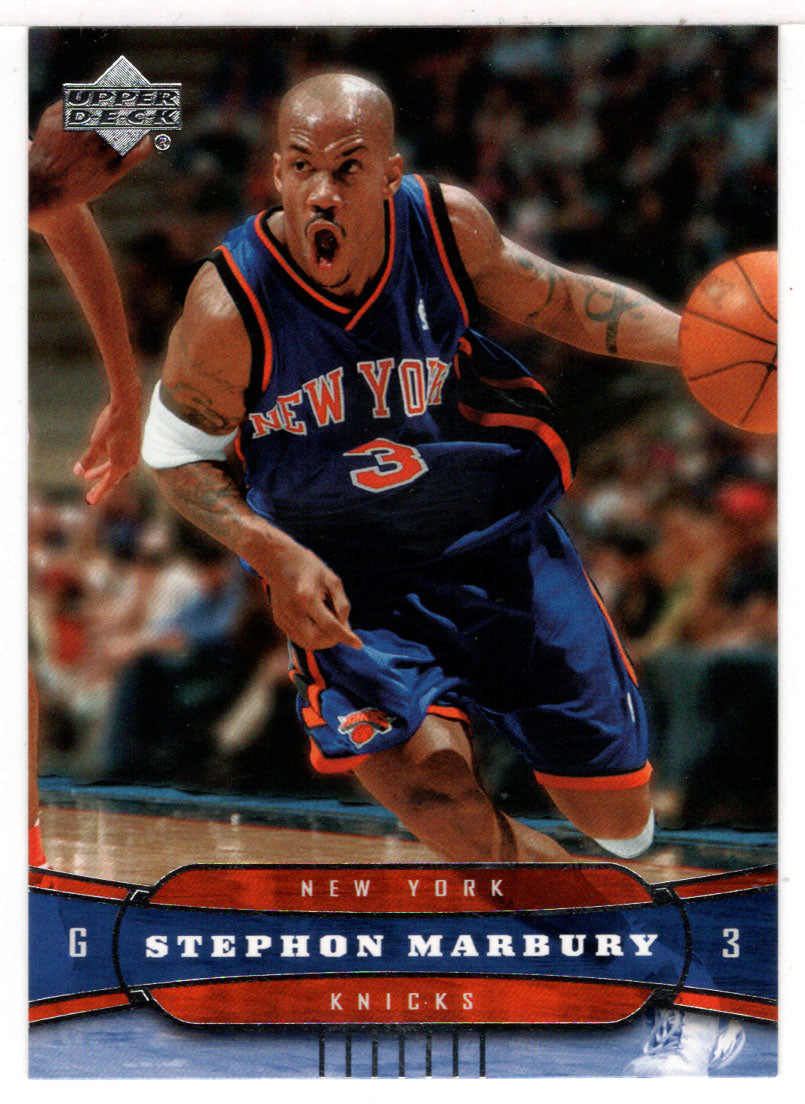 Stephon Marbury - New York Knicks (NBA Basketball Card) 2004-05 Upper Deck # 132 Mint