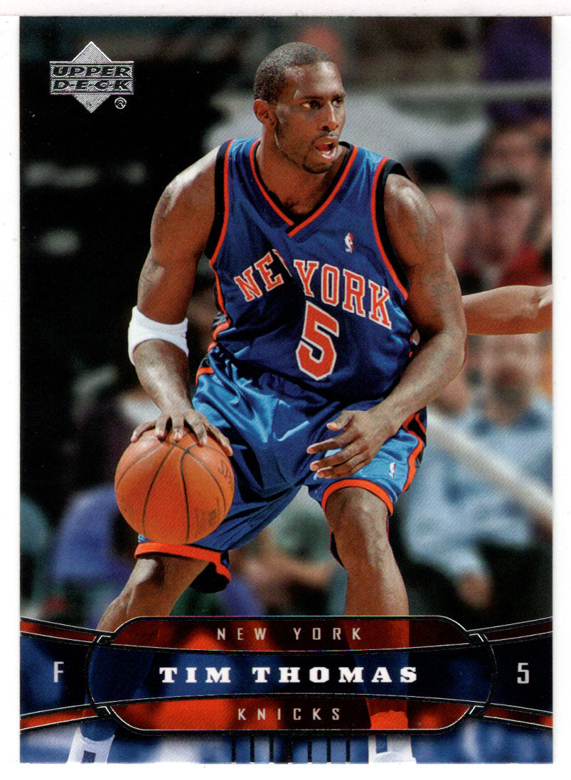 Tim Thomas - New York Knicks (NBA Basketball Card) 2004-05 Upper Deck # 133 Mint