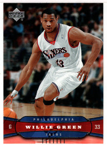 Willie Green - Philadelphia 76ers (NBA Basketball Card) 2004-05 Upper Deck # 148 Mint