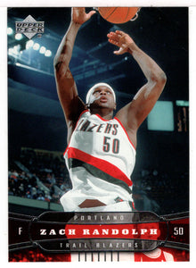 Zach Randolph - Portland Trail Blazers (NBA Basketball Card) 2004-05 Upper Deck # 160 Mint