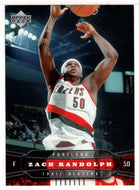 Zach Randolph - Portland Trail Blazers (NBA Basketball Card) 2004-05 Upper Deck # 160 Mint