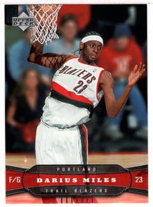 Darius Miles - Portland Trail Blazers (NBA Basketball Card) 2004-05 Upper Deck # 162 Mint