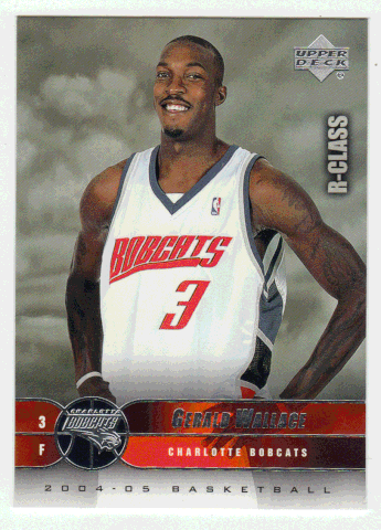 Gerald Wallace - Charlotte Bobcats (NBA Basketball Card) 2004-05 Upper Deck R-Class # 7 Mint