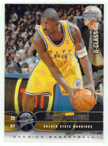 Jason Richardson - Golden State Warriors (NBA Basketball Card) 2004-05 Upper Deck R-Class # 26 Mint