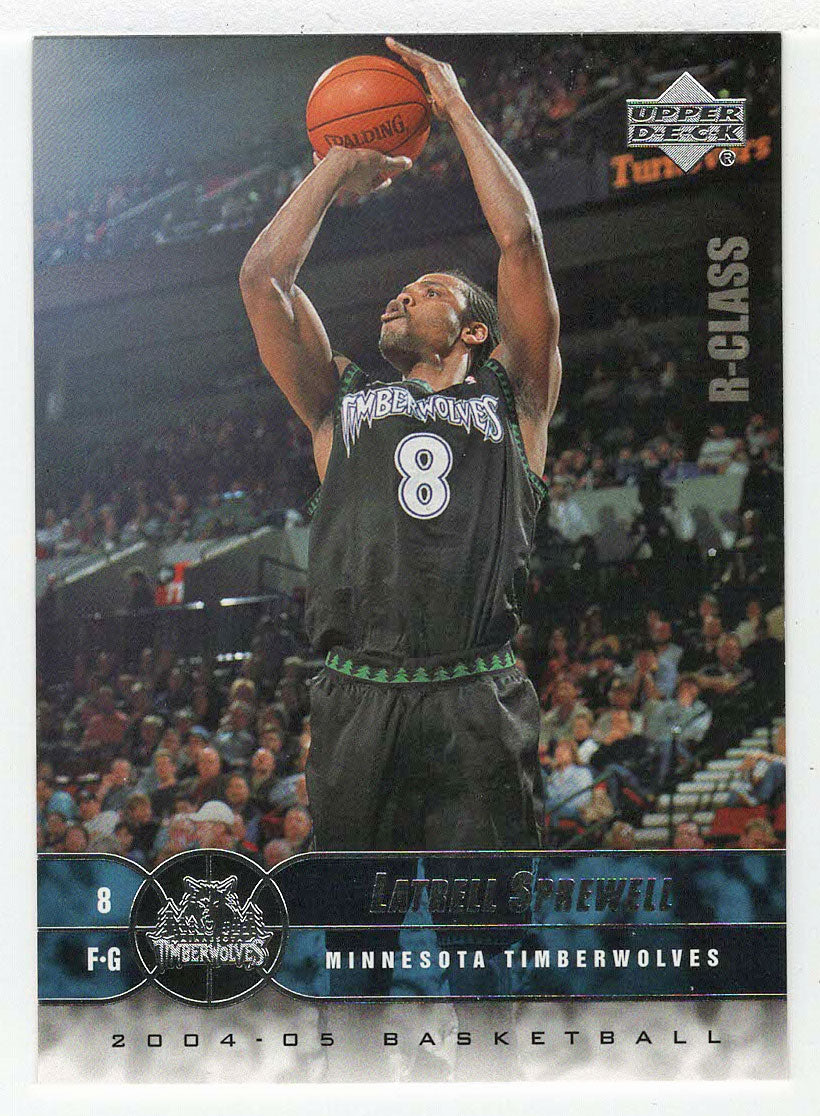 Latrell Sprewell - Minnesota Timberwolves (NBA Basketball Card) 2004-05 Upper Deck R-Class # 49 Mint