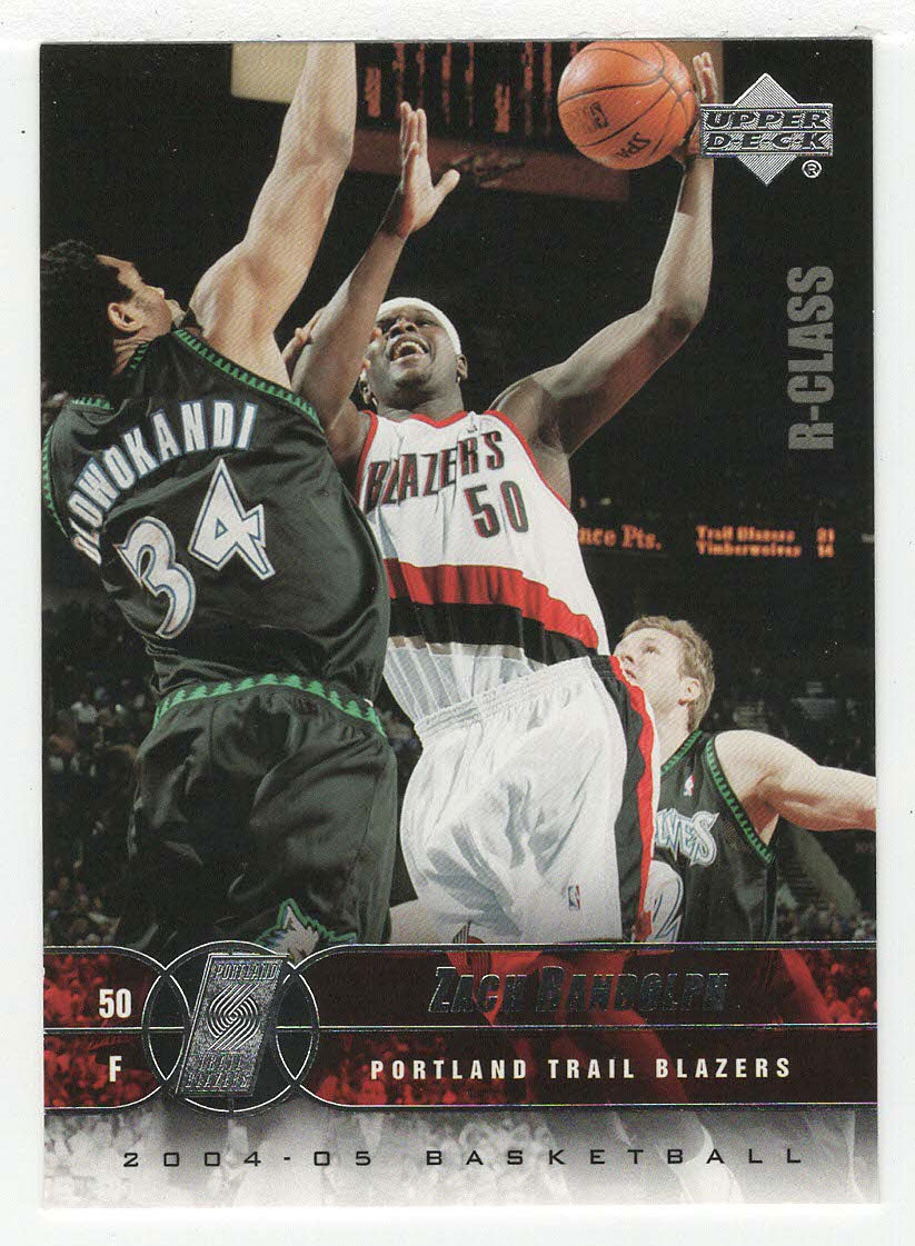 Zach Randolph - Portland Trail Blazers (NBA Basketball Card) 2004-05 Upper Deck R-Class # 72 Mint