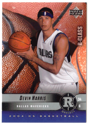 Devin Harris RC - Dallas Mavericks (NBA Basketball Card) 2004-05 Upper Deck R-Class # 95 Mint