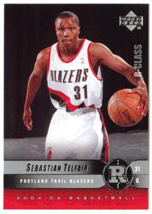 Sebastian Telfair RC - Portland Trail Blazers (NBA Basketball Card) 2004-05 Upper Deck R-Class # 101 Mint