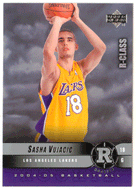 Sasha Vujacic RC - Los Angeles Lakers (NBA Basketball Card) 2004-05 Upper Deck R-Class # 112 Mint