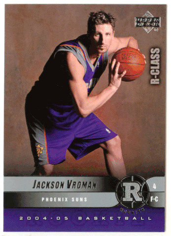 Jackson Vroman RC - Phoenix Suns (NBA Basketball Card) 2004-05 Upper Deck R-Class # 121 Mint