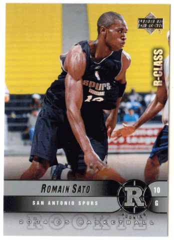 Romain Sato RC - San Antonio Spurs (NBA Basketball Card) 2004-05 Upper Deck R-Class # 131 Mint