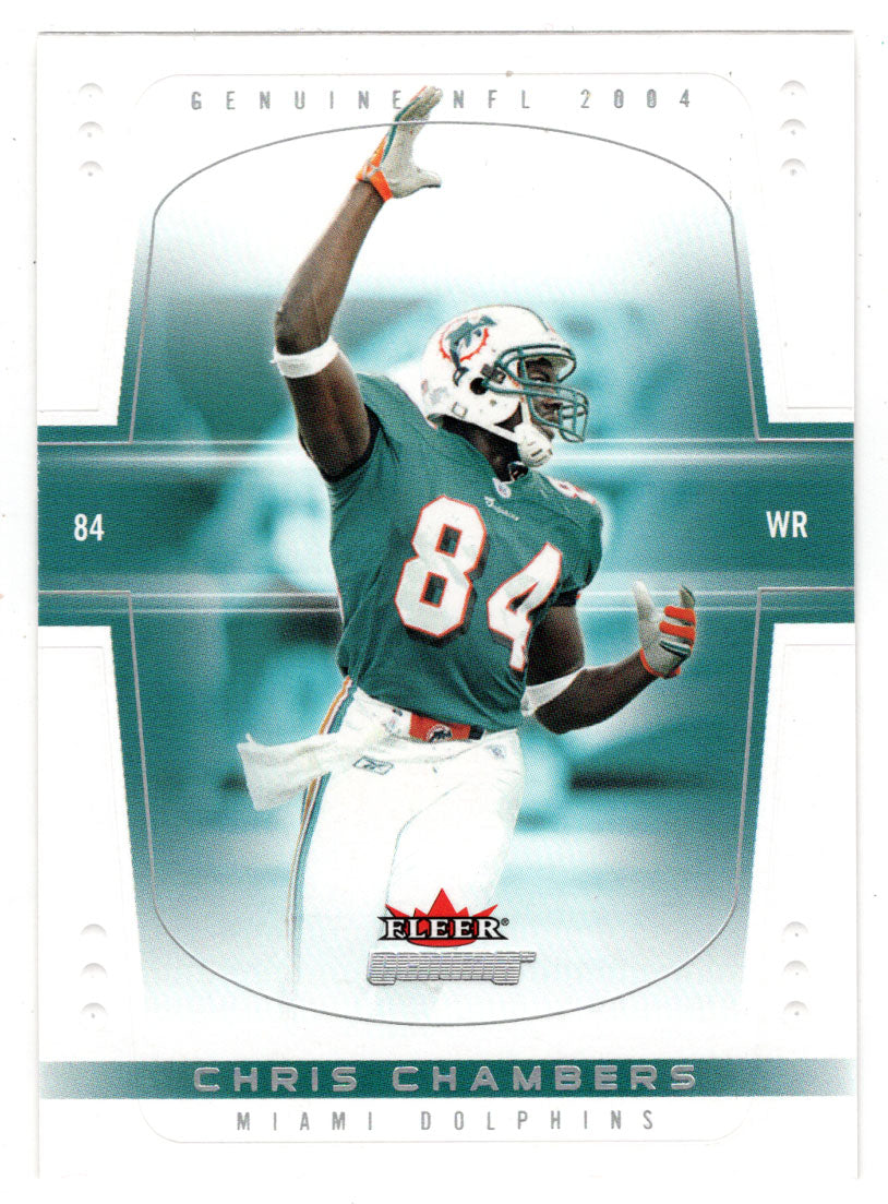 Chris Chambers - Miami Dolphins (NFL Football Card) 2004 Fleer Genuine # 25 Mint