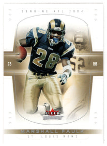 Marshall Faulk - St. Louis Rams (NFL Football Card) 2004 Fleer Genuine # 30 Mint