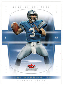 Joey Harrington - Detroit Lions (NFL Football Card) 2004 Fleer Genuine # 39 Mint