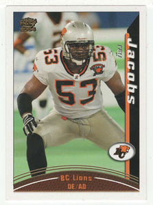 Ray Jacobs - British Columbia Lions (CFL Football Card) 2004 Pacific # 6 Mint