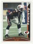 Ron Ockimey - British Columbia Lions (CFL Football Card) 2004 Pacific # 9 Mint