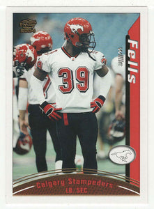 Willie Fells - Calgary Stampeders (CFL Football Card) 2004 Pacific # 18 Mint